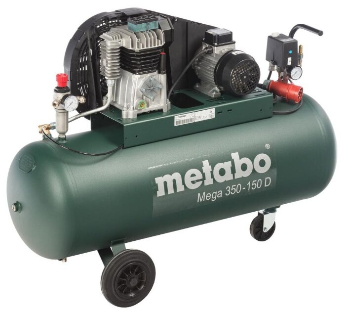 Компрессор масляный Metabo Mega 350-150 D, 150 л, 2.2 кВт