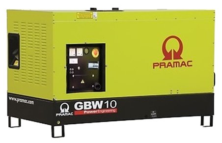 Дизельный генератор Pramac GBW 10 P 400V в кожухе с АВР (6970 Вт)