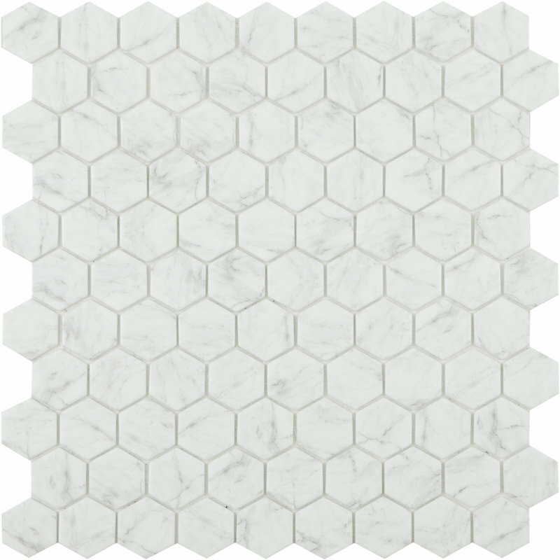 Мозаика Vidrepur Hex Marbles № 4300 Antid. (на сетке) (0,087м2)