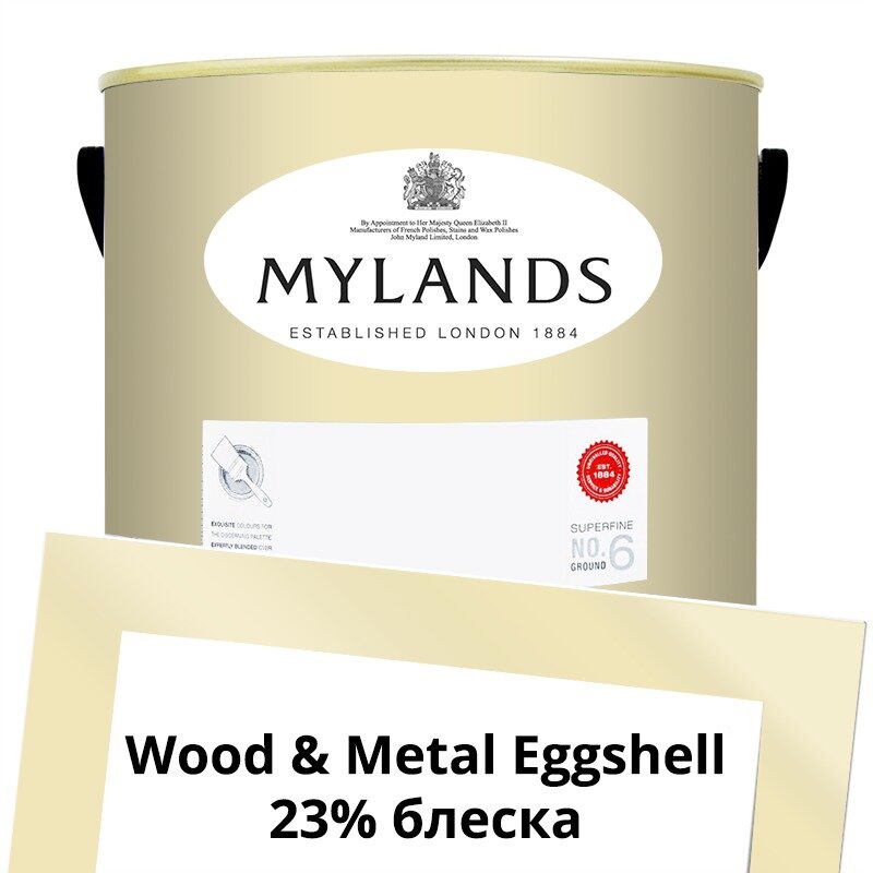 Английские Краски Mylands артикул WoodMetal Paint Eggshell 5 л. №120 Cavendish Cream