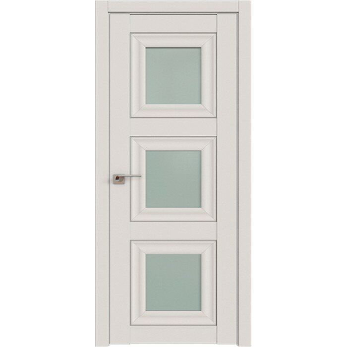 Дверь Межкомнатная деревянная, Профиль дорс 97U Дарк вайт - со стеклом