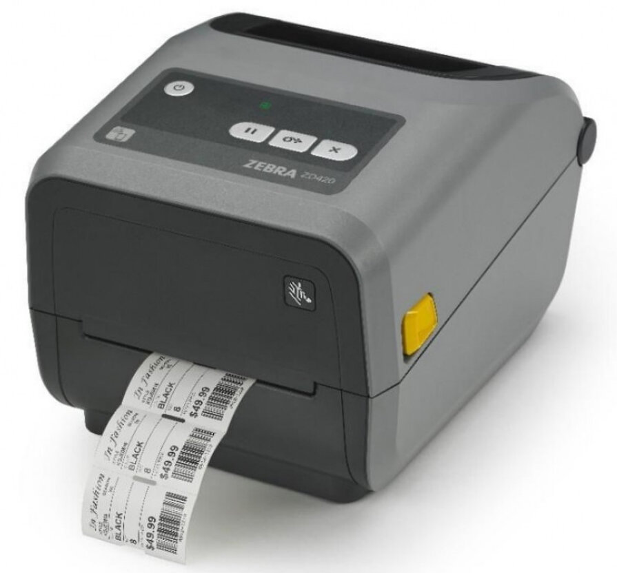 Термотрансферный принтер штрих-кода (этикеток) Zebra ZD420, 203 dpi, USB, USB Host, BTLE (ZD42042-T0E000EZ)