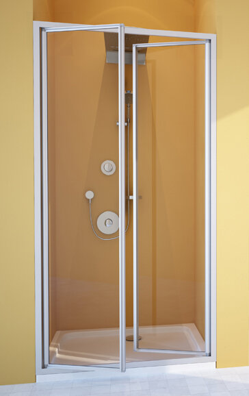 Душевая дверь в нишу GuteWetter Practic Door GK-402 98-102 см стекло бесцветное, профиль матовый хро PRACTIC DOOR GK-402 MCR 1 98-102