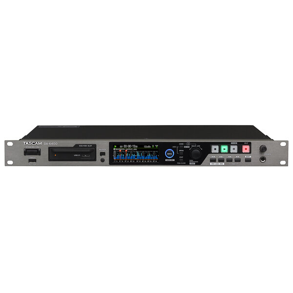 Tascam DA-6400 многоканальный рекордер 64 канала 48 kHz или 32 канала 96 kHz, запись на SSD, в комплекте AK-CC25 адаптер + TSSD-240A