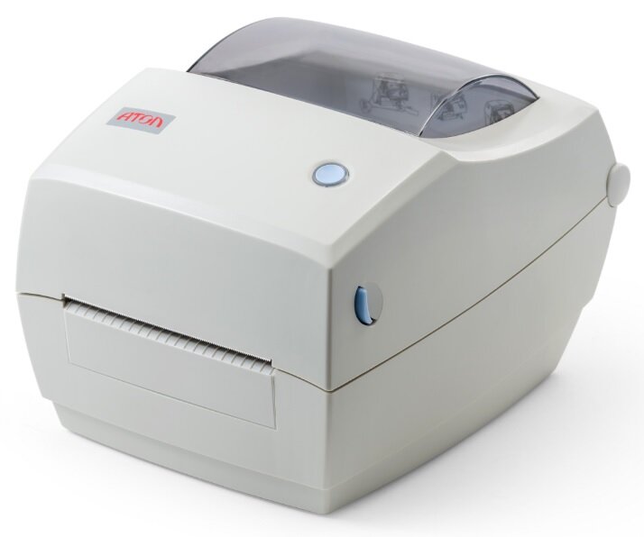 Термотрансферный принтер штрих-кода АТОЛ ТТ42, 203dpi, RS-232, USB, Ethernet 10/100, ширина печати 108 мм, скорость 127 мм/с (45151)