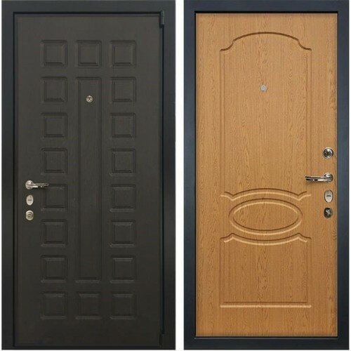 Стальные двери Лекс (LEX) Входная металлическая дверь Лекс 4А Неаполь Mottura Дуб натуральный (панель №15) (двери Лекс Lex)