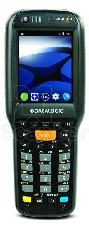 Datalogic Терминал Skorpio X4 Hand held, 802.11 a/b/g/n MIMO CCX v4, Bluetooth v4, 1GB RAM/8GB Flash, 28-Key Numeric, White Illumination 2D Imager w Green Spot, Android 4.4, EU 942550022