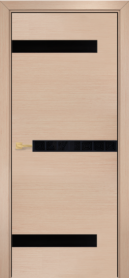 Дверь Оникс модель Силуэт Цвет:Беленый дуб Остекление:лакобель RAL 9005