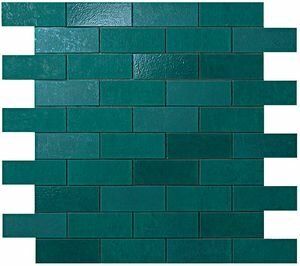 Керамическая мозаика Мозаика Atlas Concorde Ewall Petroleum Green MiniBrick 30,5x30,5 см (м2)