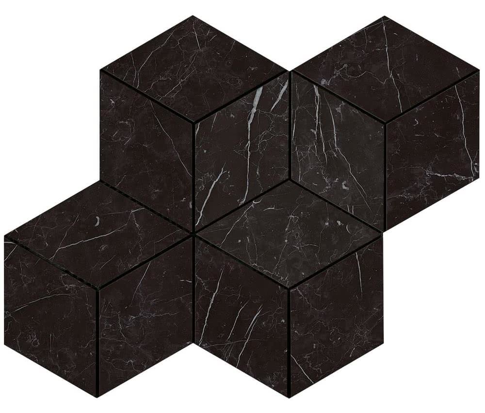 Мозаика Atlas Concorde Marvel Stone Nero Marquina Mosaico Esag. Lapp. 30x35