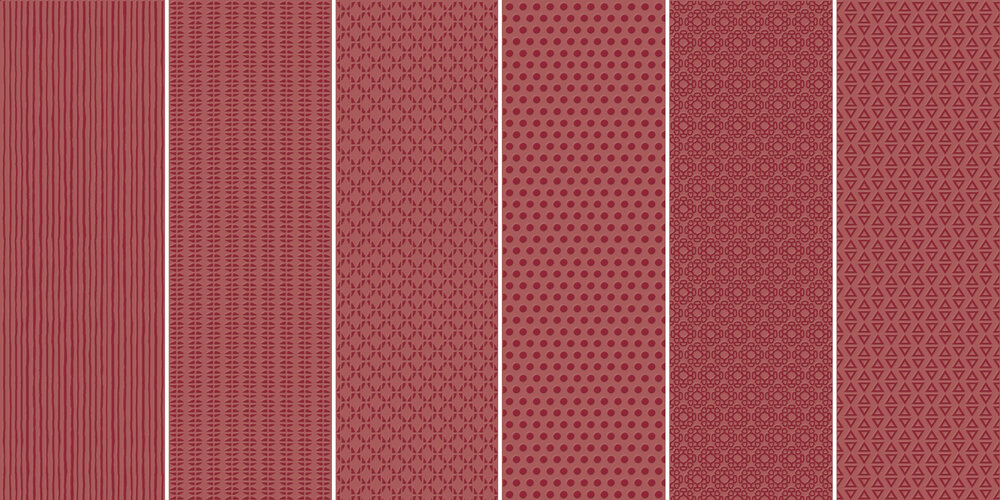 Плитка керамогранит Unica Vibration Vibration Red (6 patterns) ( м2)