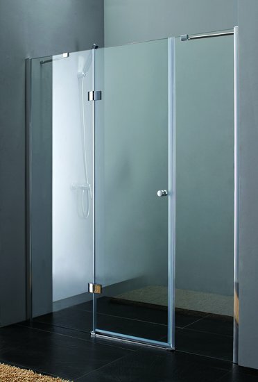 Душевая дверь Cezares Verona B13 (165 см) 80+60/30 прозрачное стекло