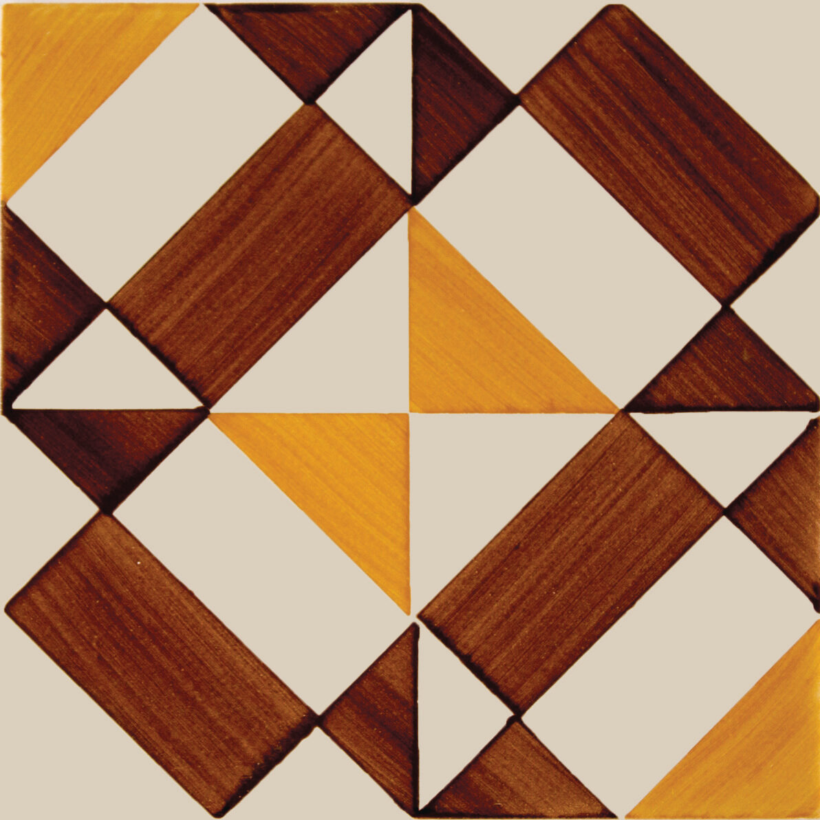 Керамическая плитка Aleluia Checkered PM033 Checkered Brown ( м2)