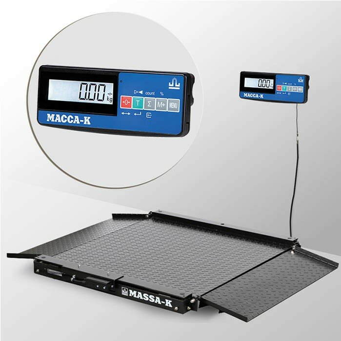 Весы платформенные с печатью этикеток МАССА-К 4D-LA-4-2000-A (RUEW) (МК10434) МАССА-К 4D-LA-4