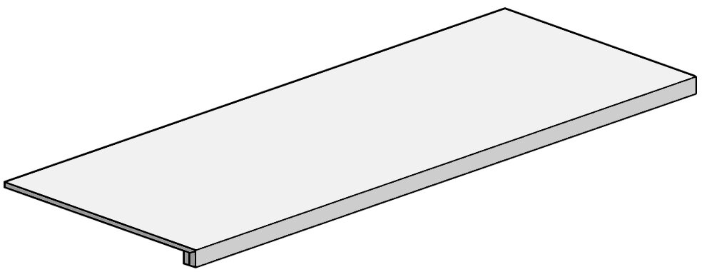 Ступени из керамогранита Cotto dprime;Este Limestone EGDLS25_GrBrPlusOysterBlazed ( шт)