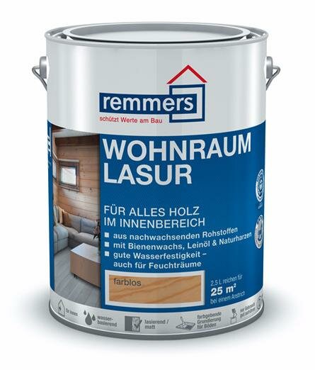 Remmers Wohnraum-Lasur Лазурь восковая (10 л 2401 Белый / Weiss )