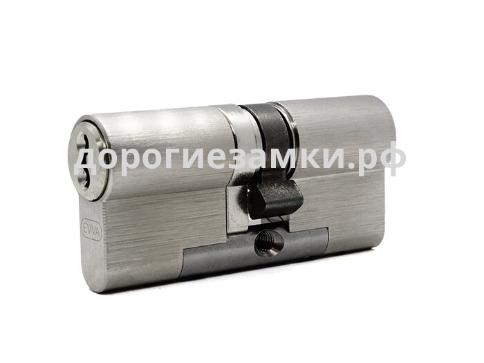 Цилиндр EVVA 3KS ключ-ключ (размер 36x41 мм) - Никель (3 ключа)