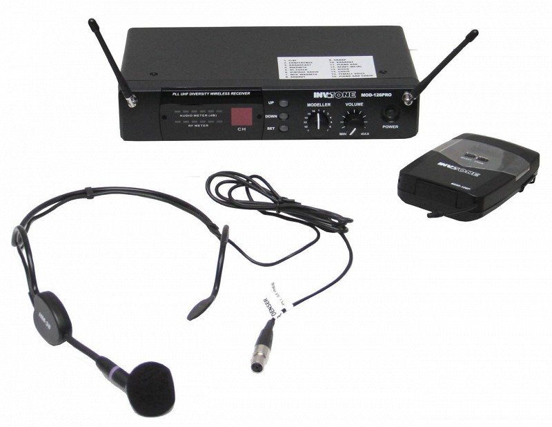 INVOTONE MOD126HS - двухантенная головная радиосистема с DSP, UHF710-726 МГц, с/ш 90дБ