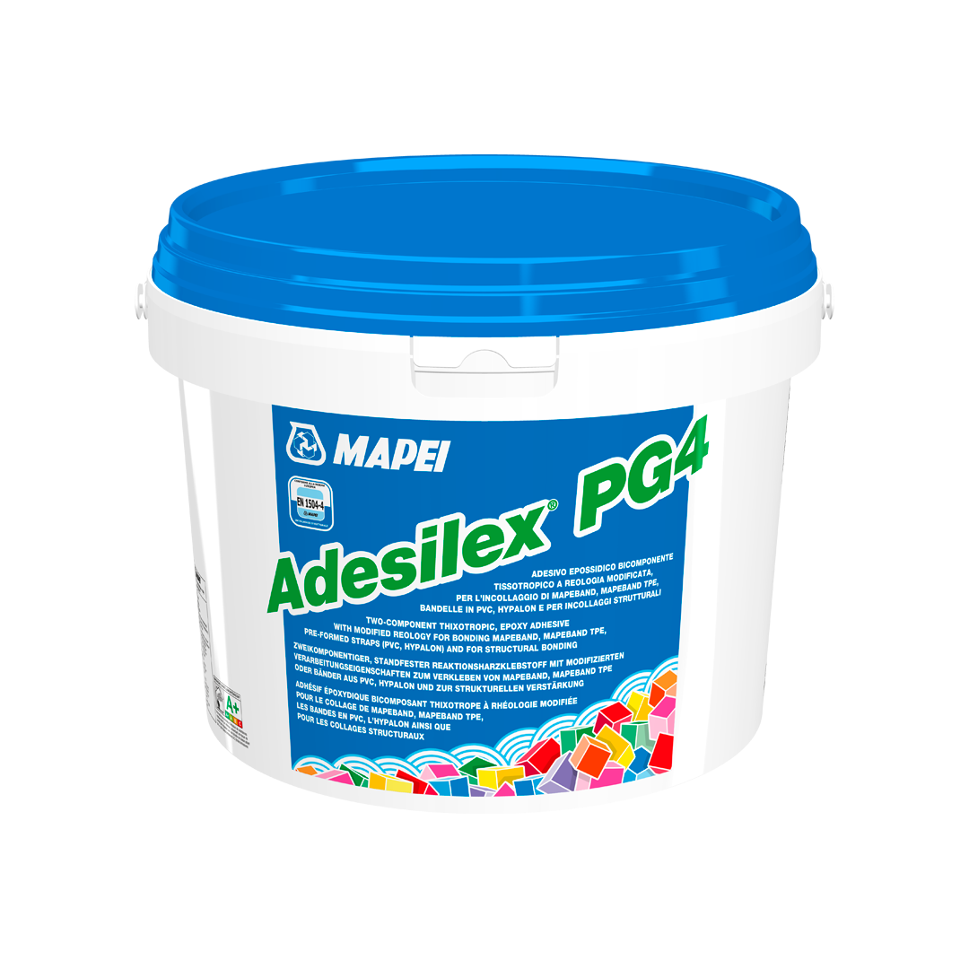 ADESILEX PG4 30 кг - двуххкомпонентный эпоксидный клей для структурного склеивания элементов железобетона и для приклеивания лент типа Mapeband