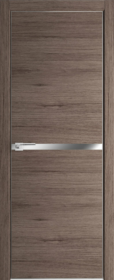 Межкомнатная дверь экошпон PROFIL DOORS 11ZN с алюминиевой кромкой (Салинас тёмный)