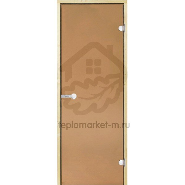 Дверь для бани Harvia STG 8x19 коробка сосна, стекло бронза