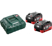 Набор аккумуляторов и зарядное устройство METABO 18V Basic-Set 5.5 LiHD ASC30-36 2х5.5 Ач