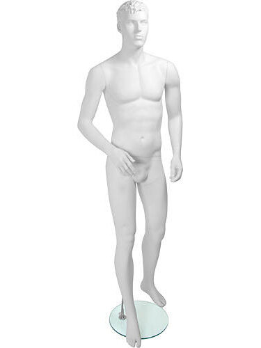 Манекен мужской белый скульптурный Tom Pose 03