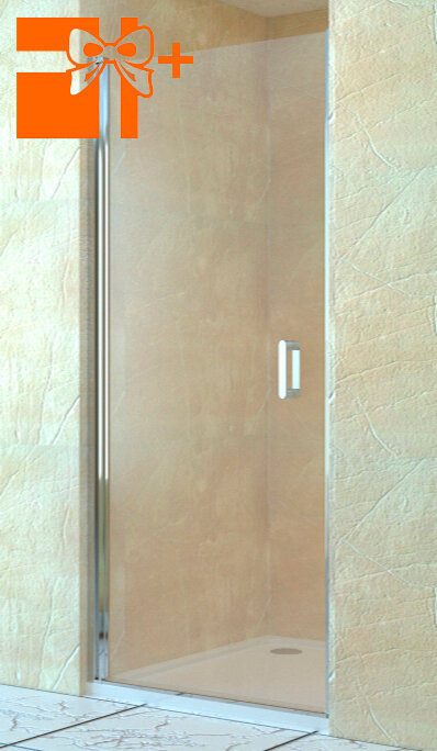 Душевая дверь в нишу RGW Leipzig LE-03 900x1950 профиль хром, стекло чистое + набор RGW HW60122 в по