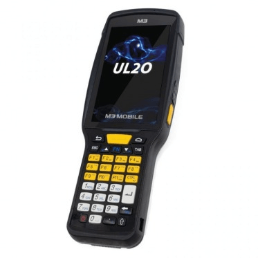 Терминал сбора данных M3 Mobile Android 9.0, GMS, FHD, 802.11 a/b/g/n/ac, SE4850 2D Long Range Imager Scanner, Rear Camera, BT, NFC(HF), 4G/32G, 28 Numeric Keypad, Standard Battery for low temperature is included and Bullet Proof Film, Hand Strap are atta