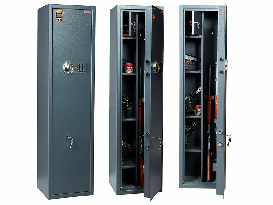Оружейные шкафы и сейфы Промет AIKO Филин-32 EL (Беркут 32 EL) цвет: Серый