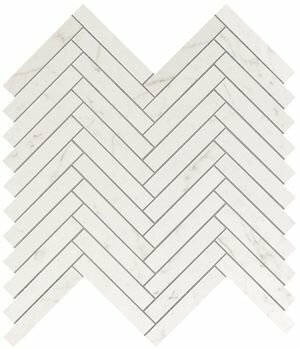 Atlas Concorde глазурованная керамическая плитка Marvel Carrara Pure Herringbone Wall (9SHC)