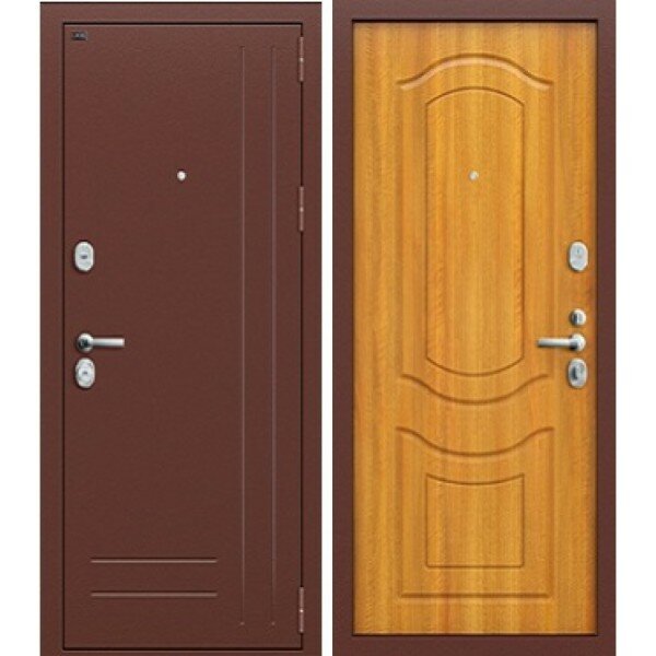 Двери грофф Входная металлическая дверь Groff P2-200 Светлый орех