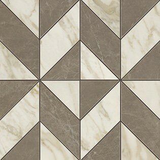 Керамогранит Atlas Concorde MARVEL EDGE MARVEL Gris-Calacatta Mosaico Cubes Lap. (AEPU) 36,5x36,5 Керамогранит (36.5x36.5 см.)