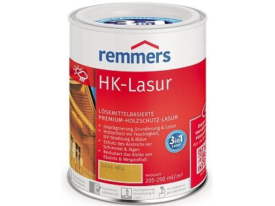 Remmers Лазурь защитная для деревянных фасадов Реммерс / Remmers HK-Lasur (Цвет-Дуб светлый / Eiche hell Объём-10 л.)