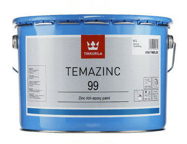 Tikkurila Temazinc 99 / ТиккурилаТемацинк 99 двухкомпонентная, эпоксидная цинкнаполненная краска, 6