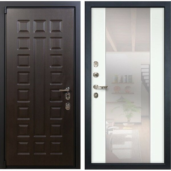Двери Лекс производства г. Йошкар-Ола Входная металлическая дверь лекс неаполь MOTTURA С зеркалом белый ясень №61
