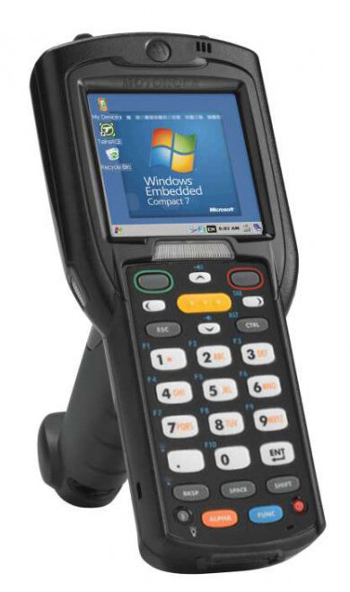 Терминал сбора данных Zebra MC32N0-GL2HCLE0A: WLAN, Bluetooth, Gun, 1D, 28 Key, High Battery, CE 7.0, 512 MB RAM/2GB ROM, IST