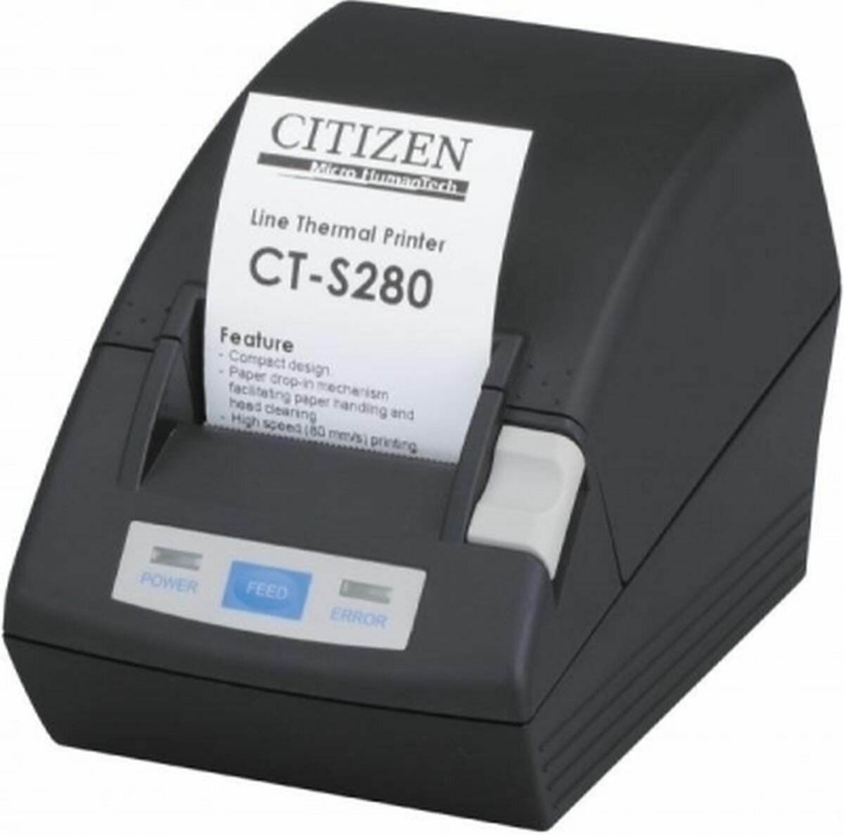 Чековый принтер Citizen CT-S280, USB, черный (CTS280UBEBK)