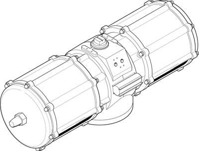 Неполноповоротный привод Festo DAPS-4000-090-RS1-F25