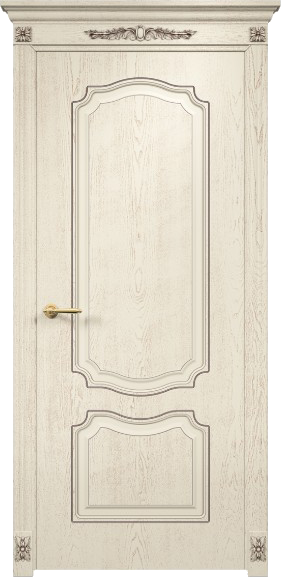 Оникс / Фортрез Межкомнатная дверь фрезерованная Венеция Цвет: эмаль слоновая кость