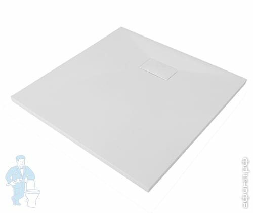 Душевой поддон WasserKRAFT Main 900х900х26 стеклопластик, с сифоном и заглушками, белый 41T03