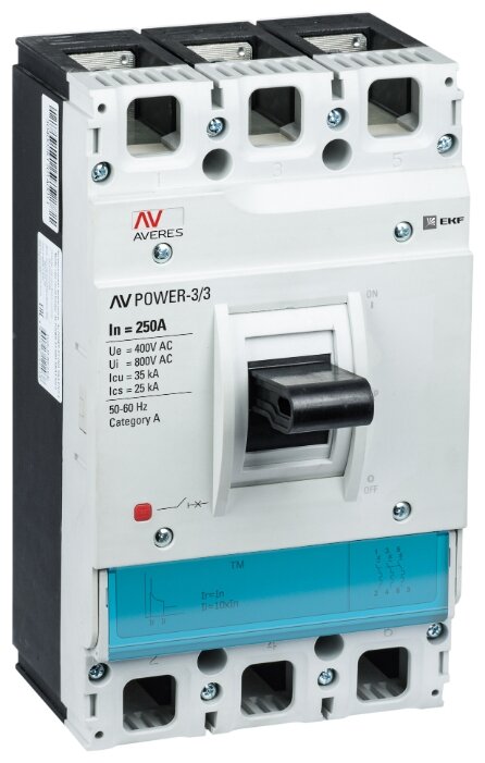 Автоматический выключатель EKF AV POWER-3/3 3P (термомагнитный) 35kA