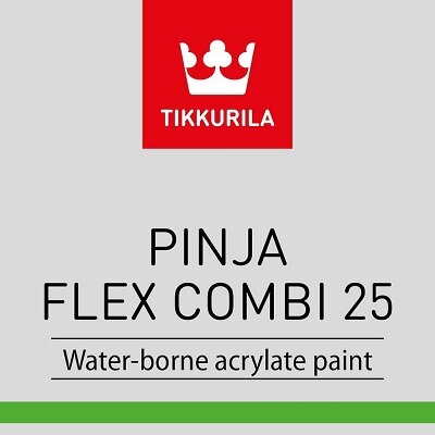 Краска Полиакрилатная Tikkurila Pinja Flex Combi 25 20л Быстросохнущая для Наружных Работ/ Тиккурила Пинья Флекс Комби