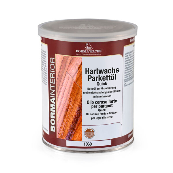 BORMA WACHS (Борма) Паркетное масло с твердым воском Hardwax Parquet Oil 1030 - Матовый 0-5%, 20 л, Производитель: Borma