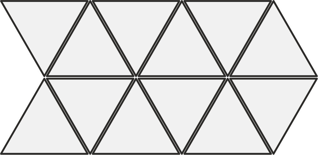 Мозаика облицовочная керамическая Equipe Scale 24249_Triangolo_mosaic_mint_Eq-20M ( м2)