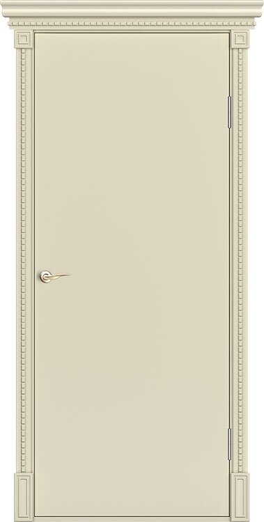 Оникс / Фортрез Межкомнатные двери шпон Гладкая от производителя Цвет: эмаль слоновая кость