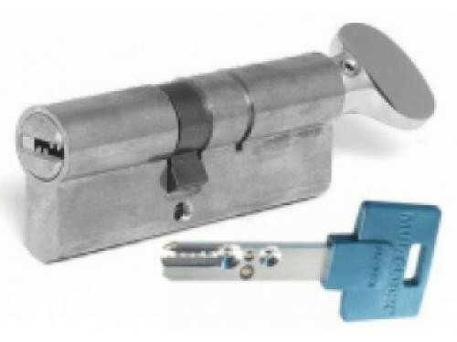 Цилиндр Mul-T-Lock (Interactive) L 90 ТФИ (90мм/45х45 В) усиленная никель