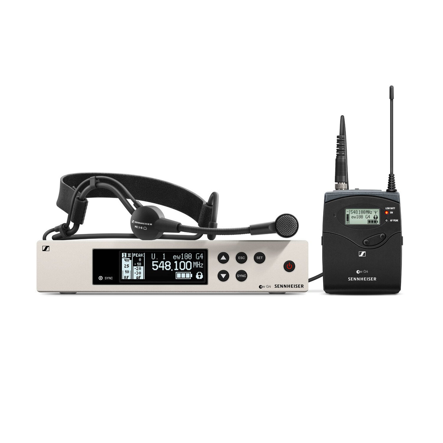 Sennheiser EW 100 G4-ME3-A1 головная радиосистема серии G4 Evolution 100 UHF (470-516 МГц)