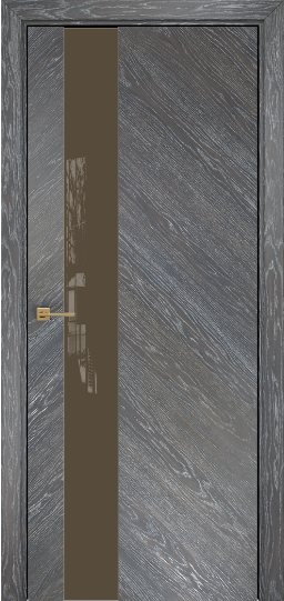 Дверь Оникс модель Сити Цвет:Дуб седой Остекление:Триплекс бронза