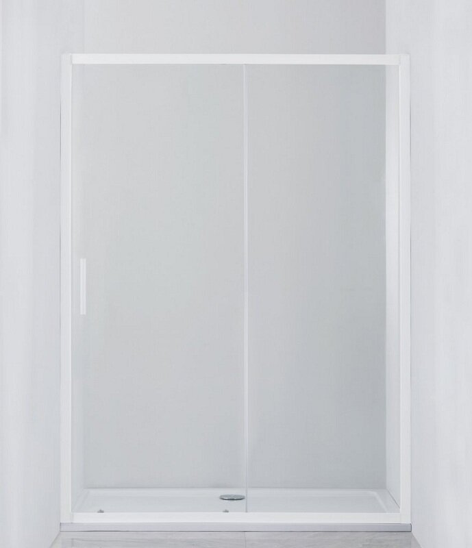 Дверь в нишу Cezares Relax RELAX-BF-1-120-P-Bi, 120х185 см, стекло рифлёное, профиль белый